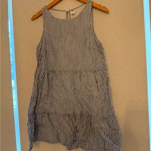 Old Navy Blue and White Striped Mini Dress